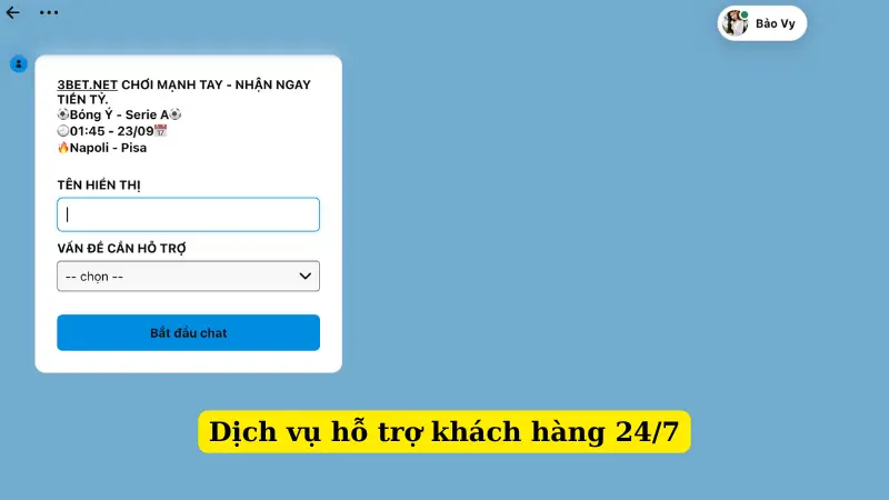 Dịch vụ hỗ trợ khách hàng 24/7