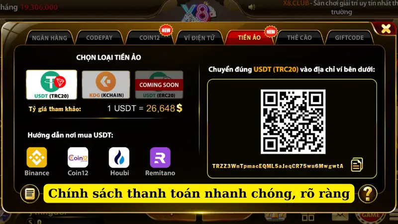 Chính sách thanh toán nhanh chóng, rõ ràng